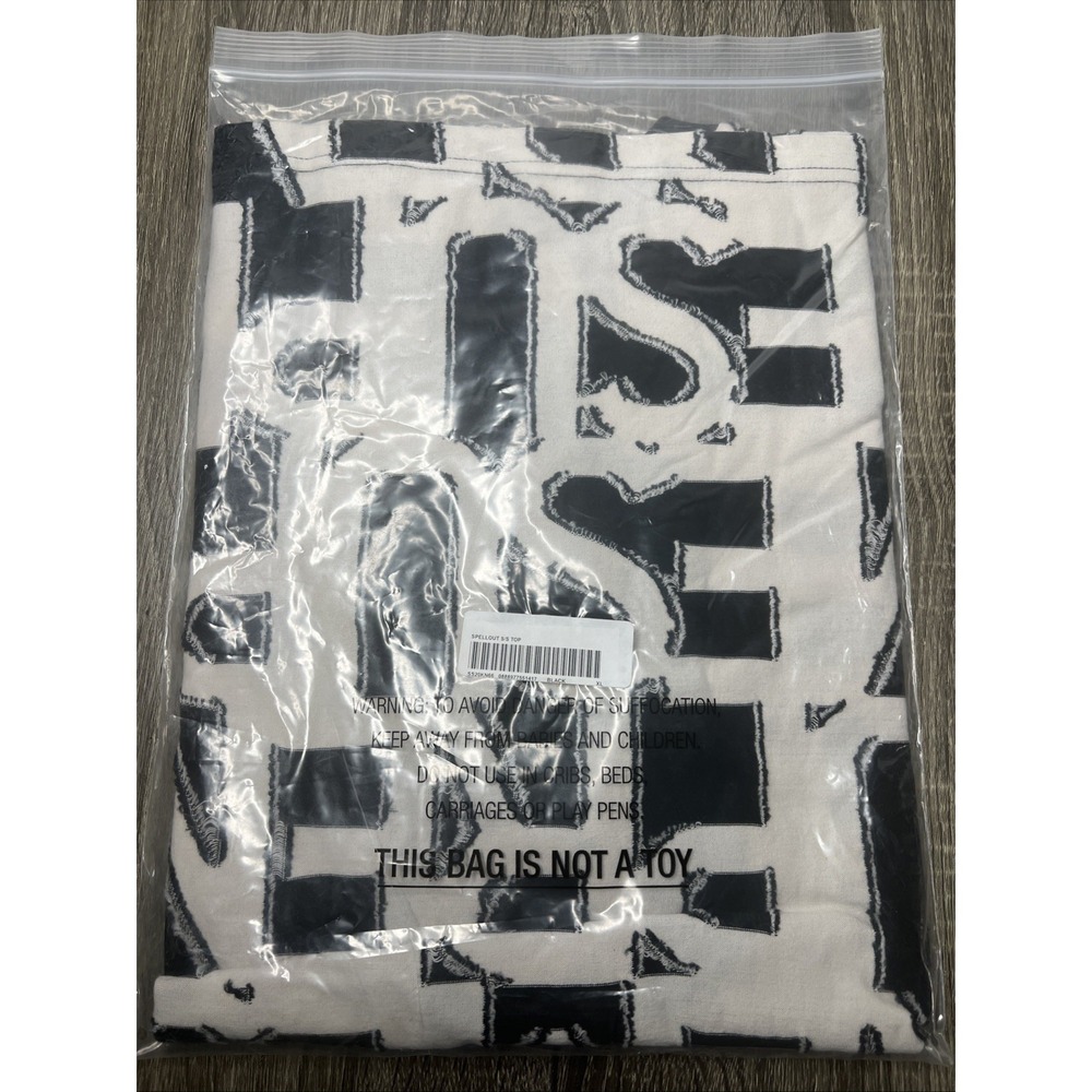 Supreme Spellout S/S Top Black Size XL SS20 In Hand New Rare HTF! - Picture 5 of 7